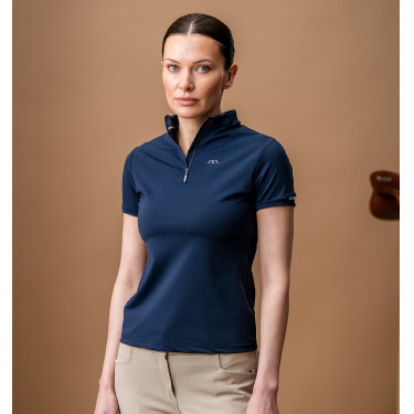 Polo Horseware AA Tech Viertel Gia Marine Marineblau