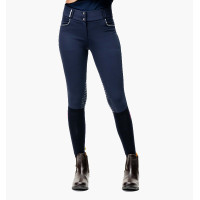 Horseware Newmarket Reithose mit mittelhohem Bund und Kniebesatz Marine / Marine