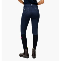 Horseware Newmarket Reithose mit mittelhohem Bund und Kniebesatz Marine / Marine Blau