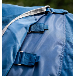 Horseware Ionic Therapy Mesh Cooler Halsteil Bleu imperial / argent /Marine Blau