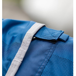 Horseware Ionic Therapy Mesh Cooler Halsteil Bleu imperial / argent /Marine Blau