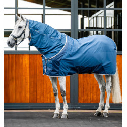 Horseware Ionic Therapy Mesh Cooler Halsteil Bleu imperial / argent /Marine Blau