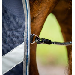 Horseware Rambo 1680D Turnout 0g Decke Marine / Gewitter / Silbergrau Marineblau