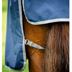 Horseware Amigo Ripstop 900D Turnout 200g Decke Marine / Titan Grau Marineblau
