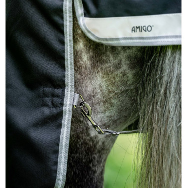 Horseware Amigo 1200D Turnout Plus 50g Decke Schwarz / Titan Grau / Silber Horseware Amigo 1200D Turnout Plus 50g Decke Schwarz / Titan Grau / Silber