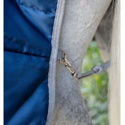 Horseware Amigo Ripstop Insulator Pony 100 g Stallabdeckung Marine / Titan Grau Marineblau