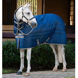 Horseware Amigo Ripstop Insulator Plus Pony 200g Stalldecke Marine / Titan Grau Marineblau