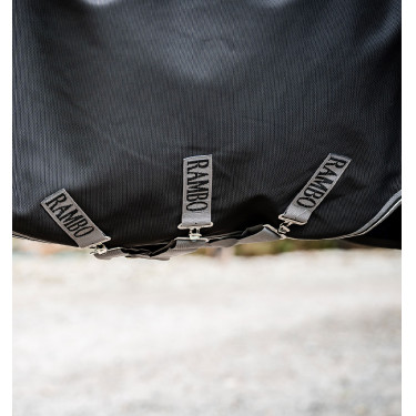 Pferdedecke Horseware Rambo Supreme Turnout Vari-layer 1680D 450g Schwarz / Sturm / Silbergrau Pferdedecke Horseware Rambo Supreme Turnout Vari-layer 1680D 450g Schwarz / Sturm / Silbergrau