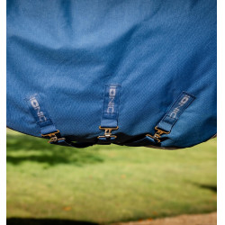 Horseware Ionic Therapy Turnout 100g Decke Bleu imperial / argent /Marine Blau