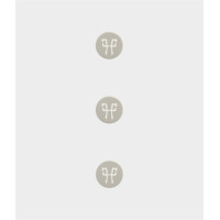 Boutton Magnetic Horse Pilot 3er-Set Hellgrau