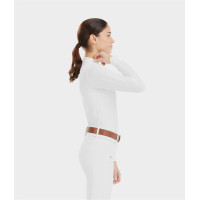Turnierhemd Aerolight Langarm Horse Pilot Damen Weiß Weiß Turnierhemd Aerolight Langarm Horse Pilot Damen Weiß Weiß