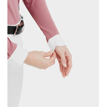 Turnierhemd Aerolight Langarm Horse Pilot Damen Rosa Mesa