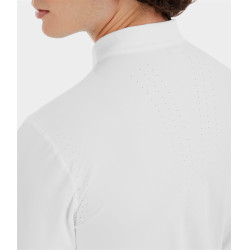 Wettkampfhemd Aerolight Langarm Horse Pilot Herren Weiß Weiß