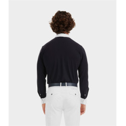 Wettkampfhemd Aerolight Langarm Horse Pilot Herren Dunkle Nacht Schwarz