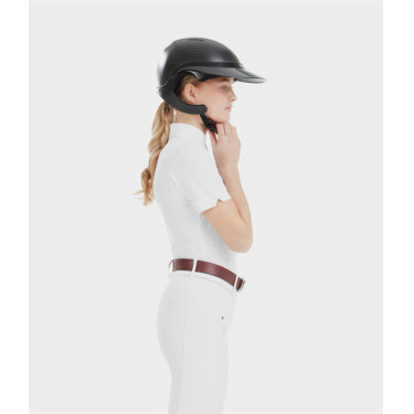 Turniershirt Monica Horse Pilot kurzärmelig Damen Weiß Turniershirt Monica Horse Pilot kurzärmelig Damen Weiß
