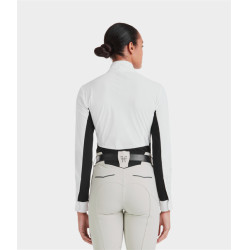 Turniershirt Monica Horse Pilot Damen Langarm Schwarz