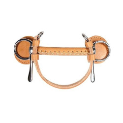 Gebiss gerade Frisco June Finn-Tack mit Lederüberzug