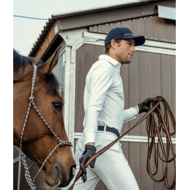 Wettkampfhemd Aerolight Langarm Herren Horse Pilot Weiß Wettkampfhemd Aerolight Langarm Herren Horse Pilot Weiß