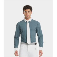 Wettkampfhemd Aerolight Langarm Herren Horse Pilot Wolkiges Blau