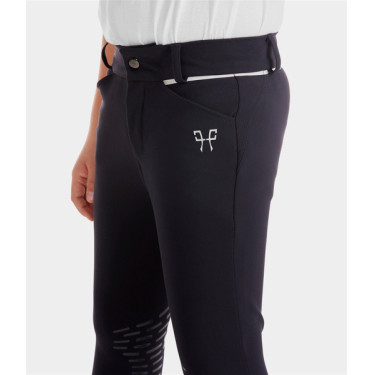 X-Design Reithose Horse Pilot Jungen Dunkle Nacht Schwarz