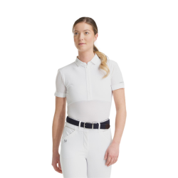 Damen Kurzarm-Polo Aeromesh Horse Pilot