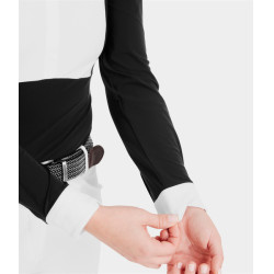 Monica Turnierpolo Horse Pilot Langarm Damen Schwarz