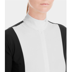 Monica Turnierpolo Horse Pilot Langarm Damen Schwarz