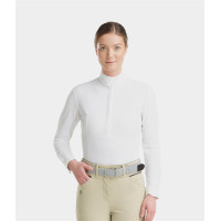 Monica Turnierpolo Horse Pilot Langarm Damen Schwarz