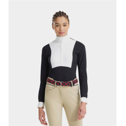 Monica Turnierpolo Horse Pilot Langarm Damen Dunkle Nacht Schwarz Monica Turnierpolo Horse Pilot Langarm Damen Dunkle Nacht Schwarz