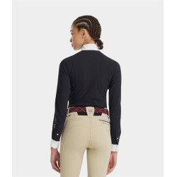 Monica Turnierpolo Horse Pilot Langarm Damen Dunkle Nacht Schwarz Monica Turnierpolo Horse Pilot Langarm Damen Dunkle Nacht Schwarz