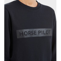 Damen-Sweatshirt Horse Pilot Team Graphitblau