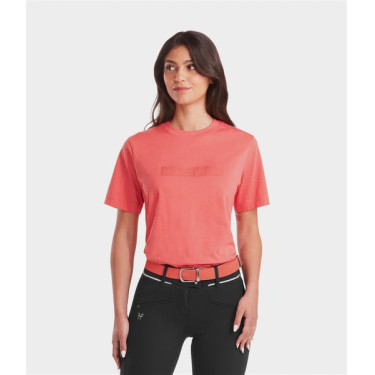 T-Shirt Horse Pilot Damen Team Rosenkoralle Rosa