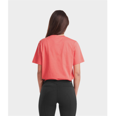 T-Shirt Horse Pilot Damen Team Rosenkoralle Rosa
