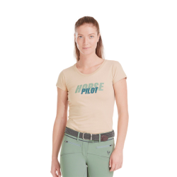 Damen T-Shirt Horse Pilot Team