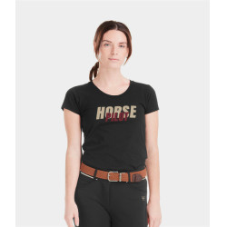 Damen T-Shirt Horse Pilot Team