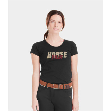 Damen T-Shirt Horse Pilot Team