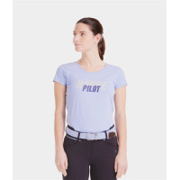 Damen T-Shirt Horse Pilot Team Lavendel Lila