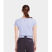 Damen T-Shirt Horse Pilot Team Lavendel Lila