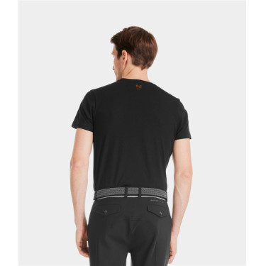 T-Shirt Horse Pilot Team Herren Schwarz