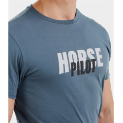 T-Shirt Horse Pilot Team Herren Vintage-Indigo Blau T-Shirt Horse Pilot Team Herren Vintage-Indigo Blau