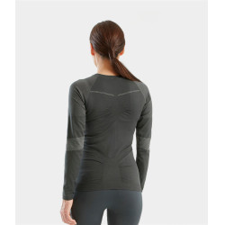 Optimax Horse Pilot Damen T-Shirt Eisen Grau