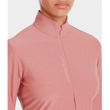 T-Shirt Suntech Horse Pilot Damen Ziegelstaub Rosa