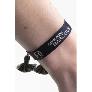 Boxy-Armband Harcour Marine / Leinen Beige