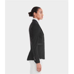 Turnierjacke Aeromade Horse Pilot Damen Schwarzes Logo Silber