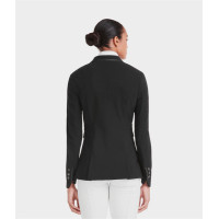 Turnierjacke Aeromade Horse Pilot Damen Schwarzes Logo Silber Turnierjacke Aeromade Horse Pilot Damen Schwarzes Logo Silber