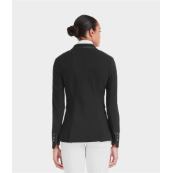 Turnierjacke Aeromade Horse Pilot Damen Schwarzes Logo Silber