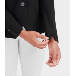 Turnierjacke Aeromade Horse Pilot Damen Schwarzes Logo Silber