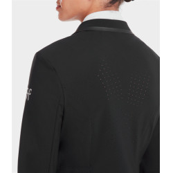 Turnierjacke Aeromade Horse Pilot Damen Schwarzes Logo Silber