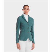 Turnierjacke Aeromade Horse Pilot Damen Balsamgrünes Logo silberfarben Gr&amp;amp;amp;amp;amp;amp;amp;amp;uuml;n