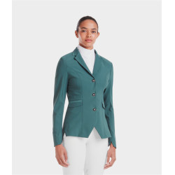 Turnierjacke Aeromade Horse Pilot Damen Balsamgrünes Logo silberfarben Gr&amp;amp;amp;amp;amp;amp;amp;amp;uuml;n